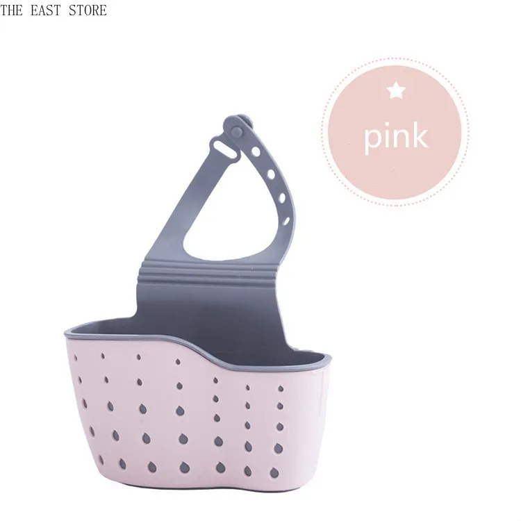 Kitchen utensils sink drainage bag rack Sponge sink receptacle basket drainage rack
