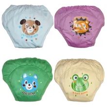 16 шт./лот, 4 слоя водонепроницаемой ткани, детские подгузники, шорты для мальчиков, нижнее белье для маленьких девочек, тренировочные штаны для младенцев, детские подгузники#004