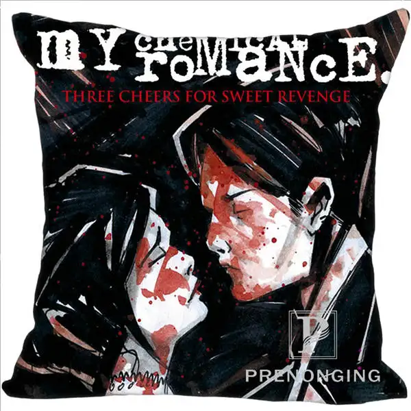 Pillowcases Заказная декоративная наволочка Gerard Way квадратная Наволочка на молнии лучший подарок 20X20 см, 35X35 см(одна сторона) 180117#110 - Цвет: Pillowcases