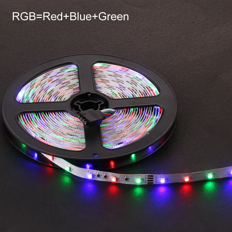 Goodland RGB Светодиодная лента светильник 2835 SMD 5 м 300 светодиодный s гибкий светильник ИК пульт дистанционного управления 12 В 2 а адаптер питания светодиодный лента