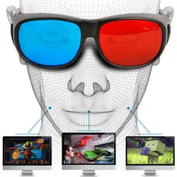 Универсальный тип 3D стекло es ТВ фильм пространственный анаглиф видео рамка 3D видение стекло es DVD игра стекло красный и синий цвет новейший