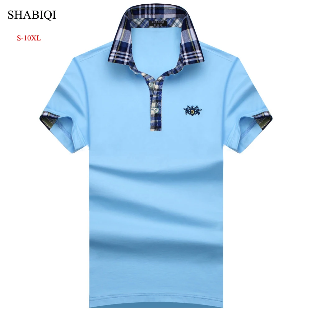 SHABIQI 2021Brand Mens Polo Shirt Cotton Short Sleeve Shirt For Men ...