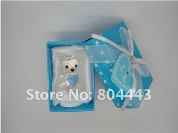 

baby shower party favor gifts - Choice Crystal Collection Teddy Bear Favors in BLUE color 100pcs/lot