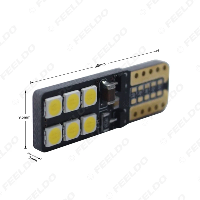 FEELDO для выведения токсинов, 40 шт 9 V-30 V T10 194 W5W Canbus светодиодный Клин 2 боковыми 3030 12 светодиодный автомобиля светодиодная лампа внутреннего освещения лампа Похожие продукты