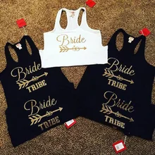 5 шт. в партии персонализированные хлопковые Свадебные девичник на день рождения девичник вечерние майки невесты подарки на заказ рубашки