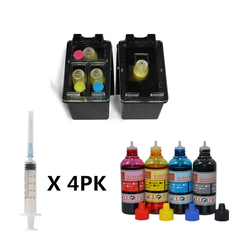 

Refillable ink cartridge replacement for HP129 135 refill ink for Deskjet 6940 6940dt 6943 6980 6980dt 6983 6988 D4145 D4155