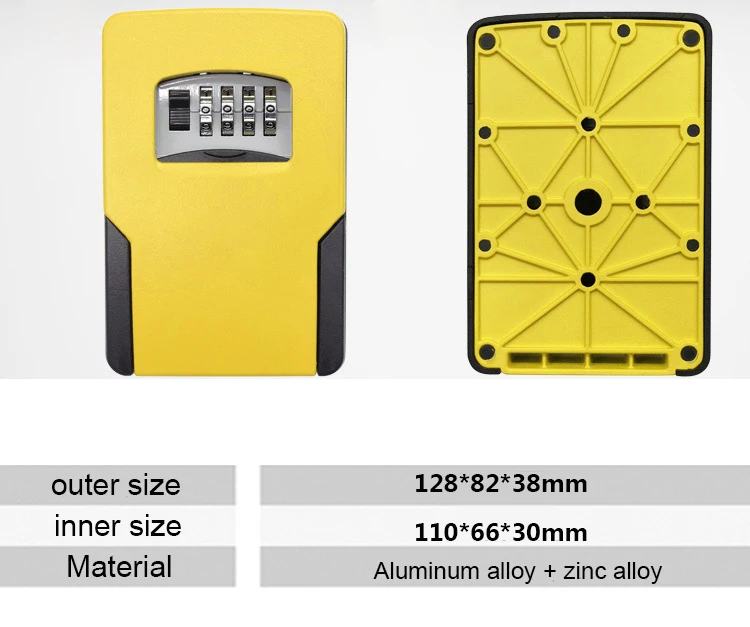 BIg size Key Safe Box Password Lock Key Safes Big Space For Outdoor Company Office Home Wall-mounted Storage Box