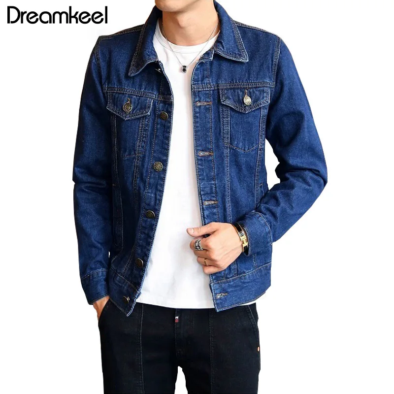 

2018 Jacket Men Jeans Jacket Fashion Men's Jackets And Coats Fine Spring Outwear Cowboy Outwear Streetwear Clothes 3XL Y