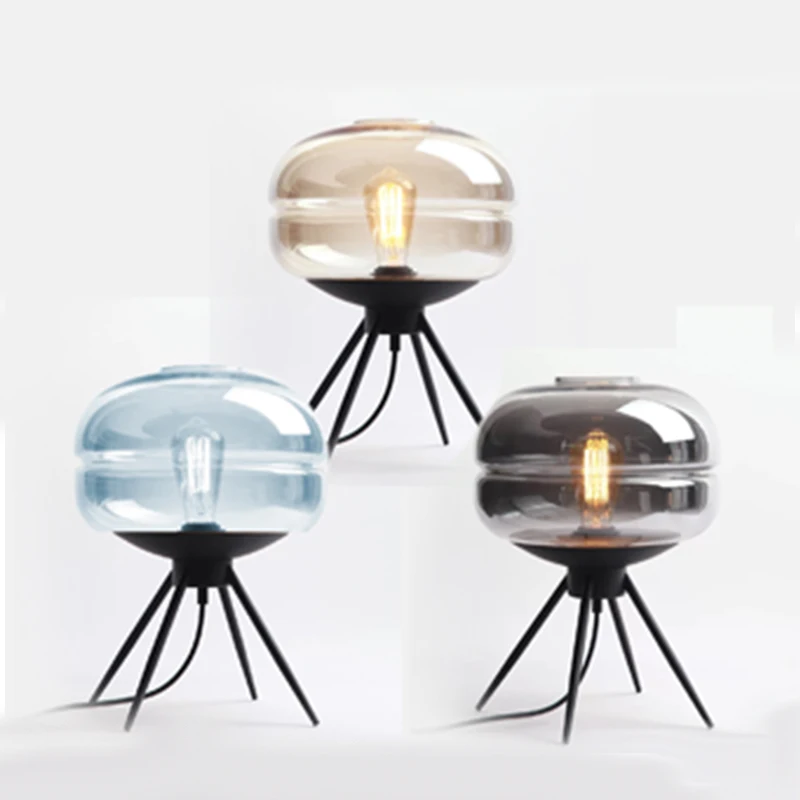 Modern desk lamps decorative living room study room bedroom Bedside lamp lights for dining room lighting clear glass table light