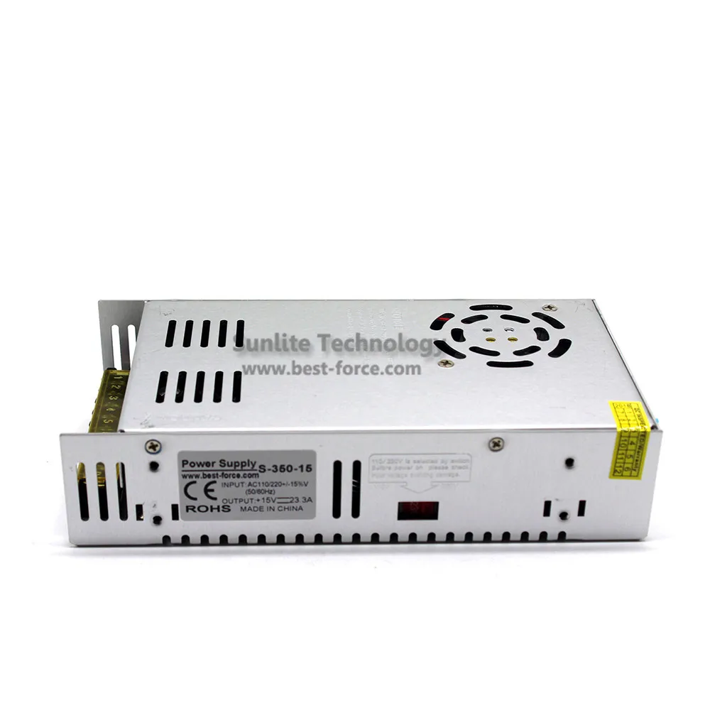 Универсальный импульсный источник Питание DC15V 350 W светодиодный Мощность источник 15В 23.3A трансформатор 220 V 110 v AC-DC импульсивный источник питания для Светодиодный свет лампы CCTV