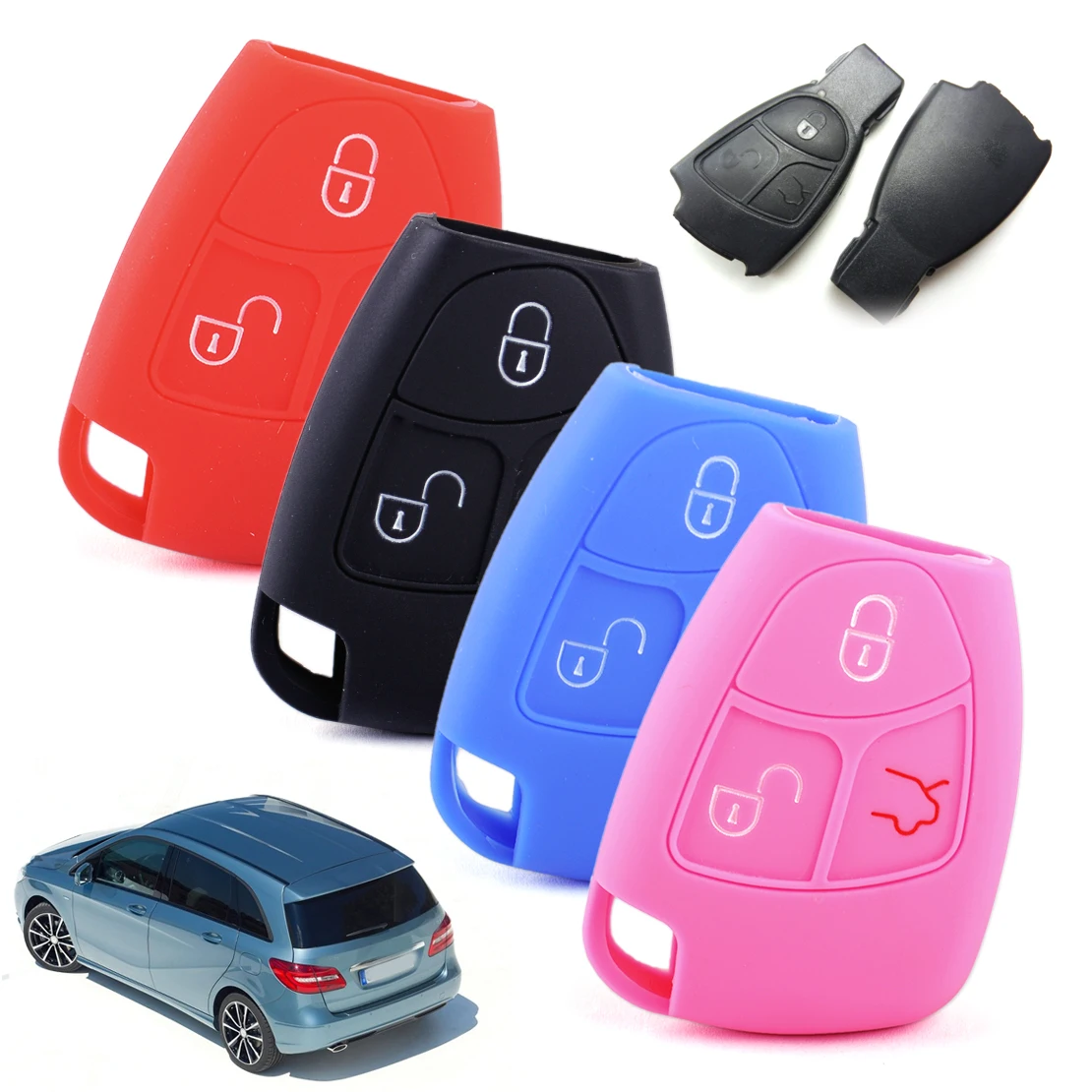 Силиконовый чехол для Mercedes Benz C230 C240 C280 CLK350 E320 S500 CL55 CL600 CL65|for keys| |