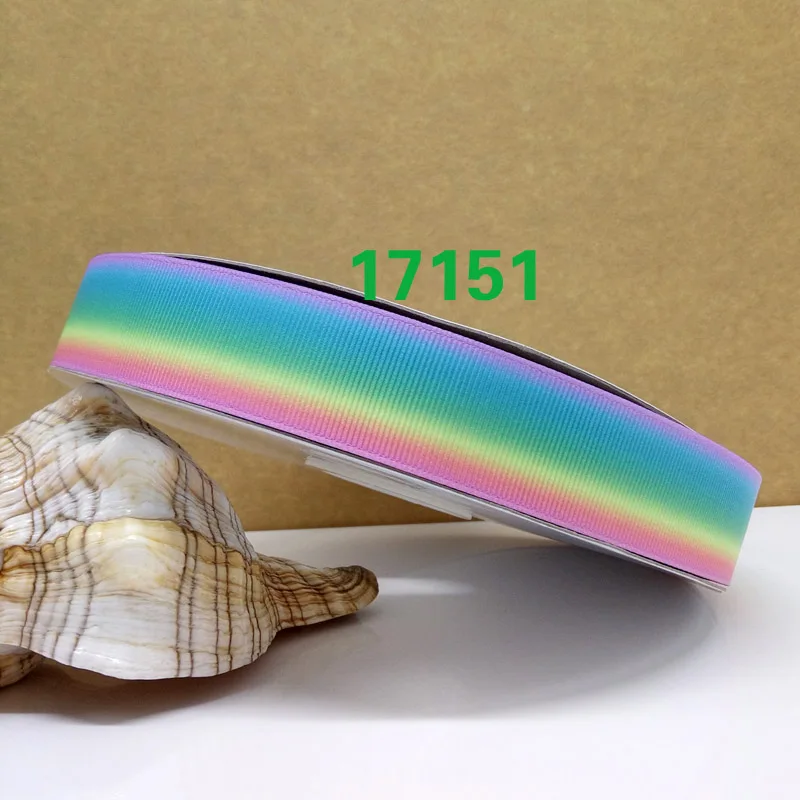 50 ярдов Омбре напечатанный grosgrain ленты 17177 - Цвет: 17151