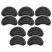 5Pairs DIY Rubber Glue On Soles Taps Pads For Shoes Repair Replacement 31*16*2mm