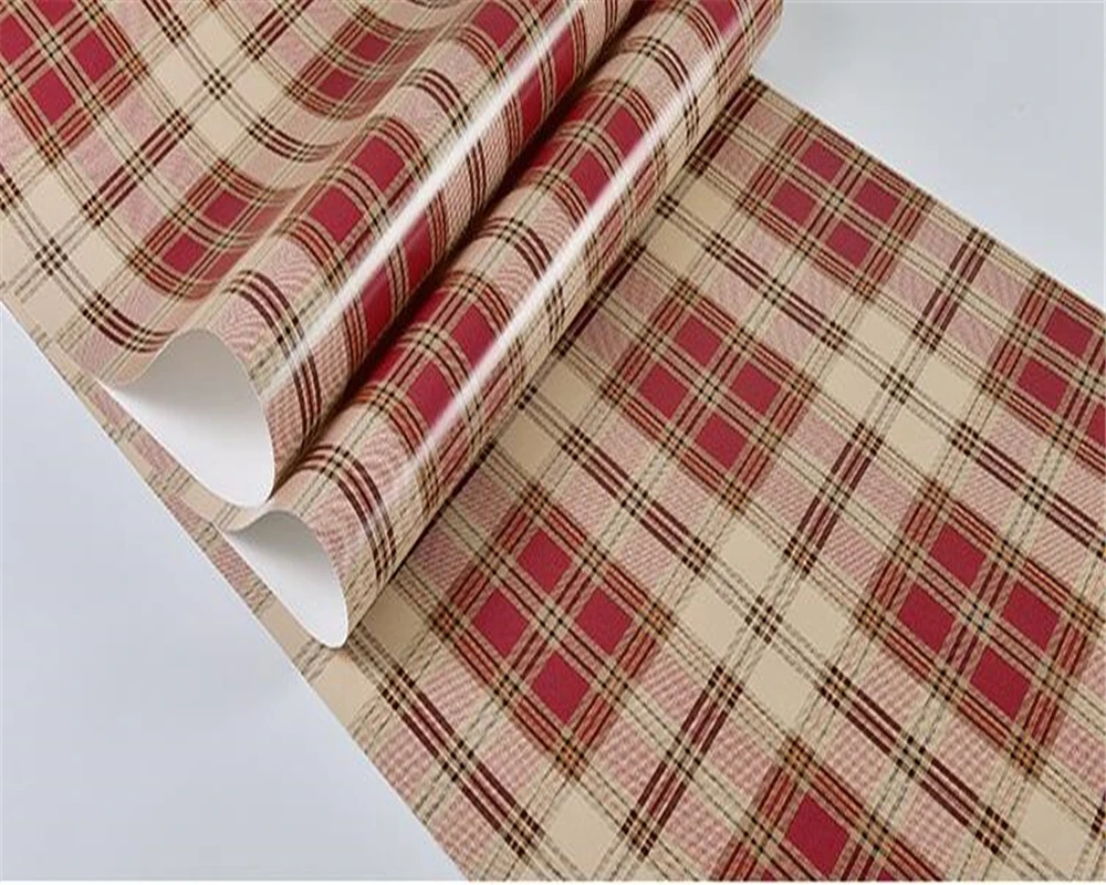 Papel де parede 3d американский кантри английский плед нетканые обои скандинавский