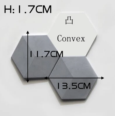 Геометрический дизайн, бетонная плитка для стен, силиконовая форма для цемента, ТВ-фон, настенная паста, плесень, штукатурка, декоративная плитка для стен, плесень - Color: Dark Gray