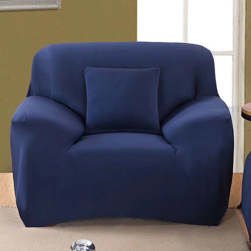 Чистый цвет покрывала для дивана стрейч эластичное диванное покрывало обертывание все включено упругое сиденье скамья крышка дивана Чехлы для гостиной