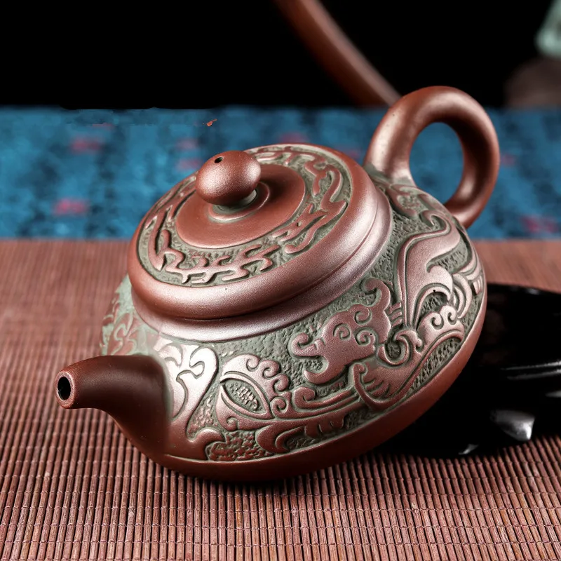 New Han Dynasty style teapot set Purple sand teapot kettles tea cup