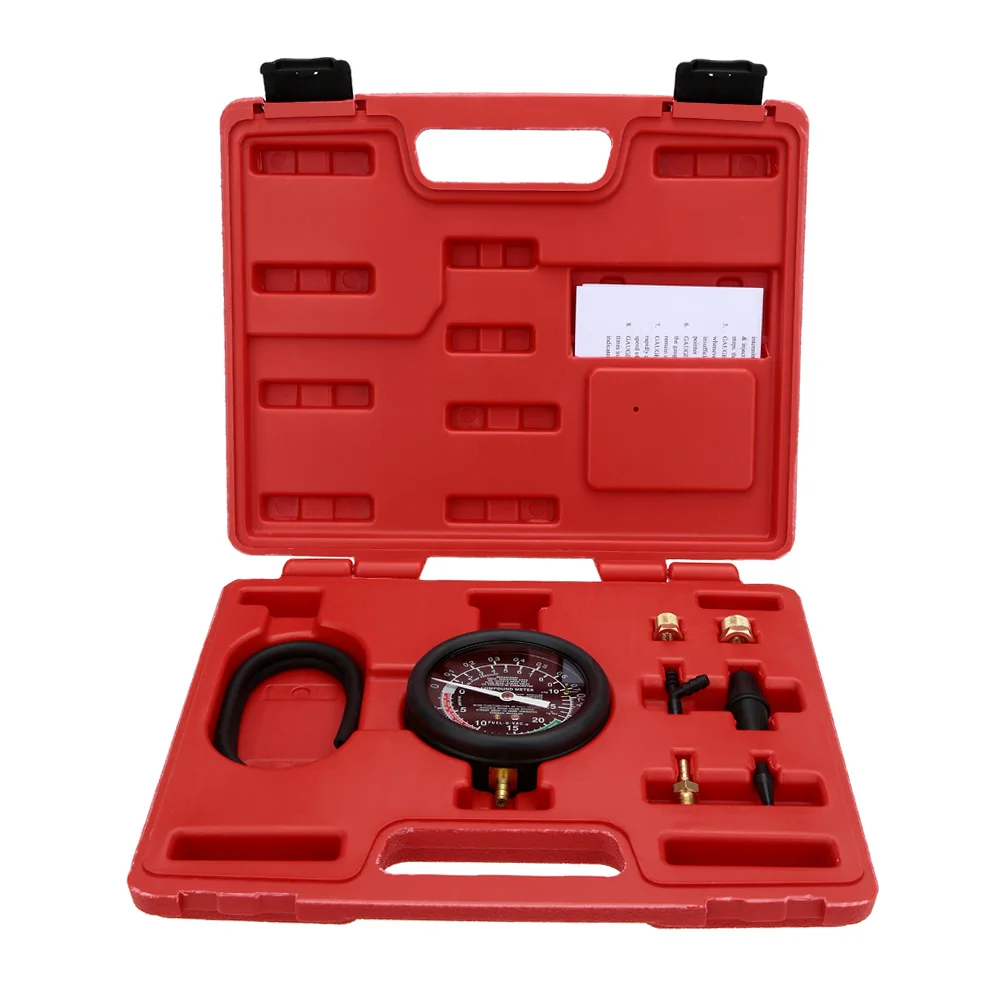 Prix pour KKmoon A0016 Vide et La Pompe À Carburant Testeur de Pression Manomètre Outil de Test Kit Carburateur Valve TU-1 Testeur Automatique De La Pression Prix pour KKmoon A0016 Vide et La Pompe À Carburant Testeur de Pression Manomètre Outil de Test Kit Carburateur Valve TU-1 Testeur Automatique De La Pression