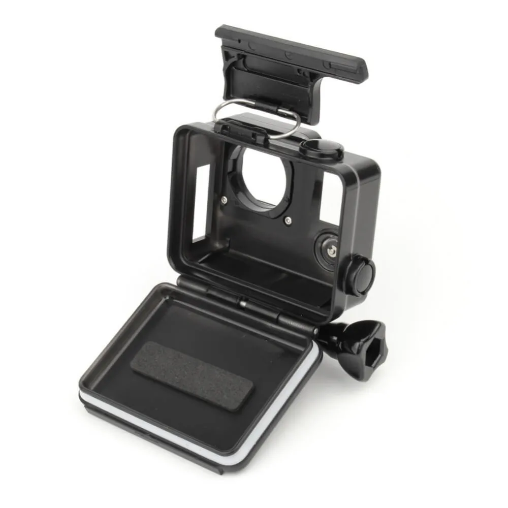 Black Side Open Protective Housing Case For Gopro Hero 4 3 3+ Action Camera Skeleton Protector Housing Cover GoPro 4 Accessories (3)