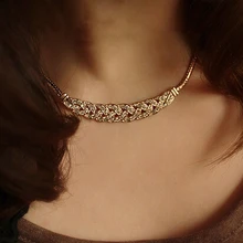 F& U колье, модное колье золотистого и серебристого цвета, колье для женщин, ювелирные изделия, вечерние украшения, подарок