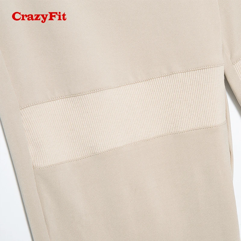 CrazyFit комплект из 2 предметов для йоги с длинным рукавом 2018 женский укороченный