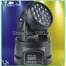 4 шт./лот Дешевые dj огни 18 шт.* 3 Вт RGB led движущиеся головы мыть прожектор DMX led мини-освещение для сцены для бара ktv