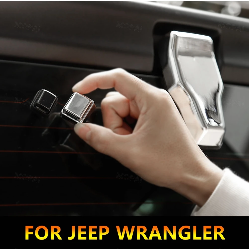 Автомобильные наклейки MOPAI для Jeep Wrangler JL, защитные стекла для задней двери, стекла, украшение сопла, крышка для Jeep Wrangler, аксессуары