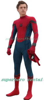 

2018 Spider-Man Homecoming Cosplay Costume 3D Printed Spiderman Homecoming Spandex Suit Newest Spidey Bodysuit Custom Made