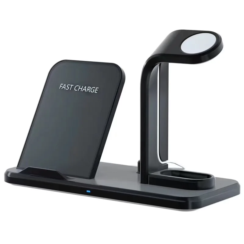 

10W Qi Wireless Charger For iPhone X 8 Plus 3 in 1 Fast Charging Pad Holder For Apple Watch iwatch 3 2 1 For Samsung S9 S8