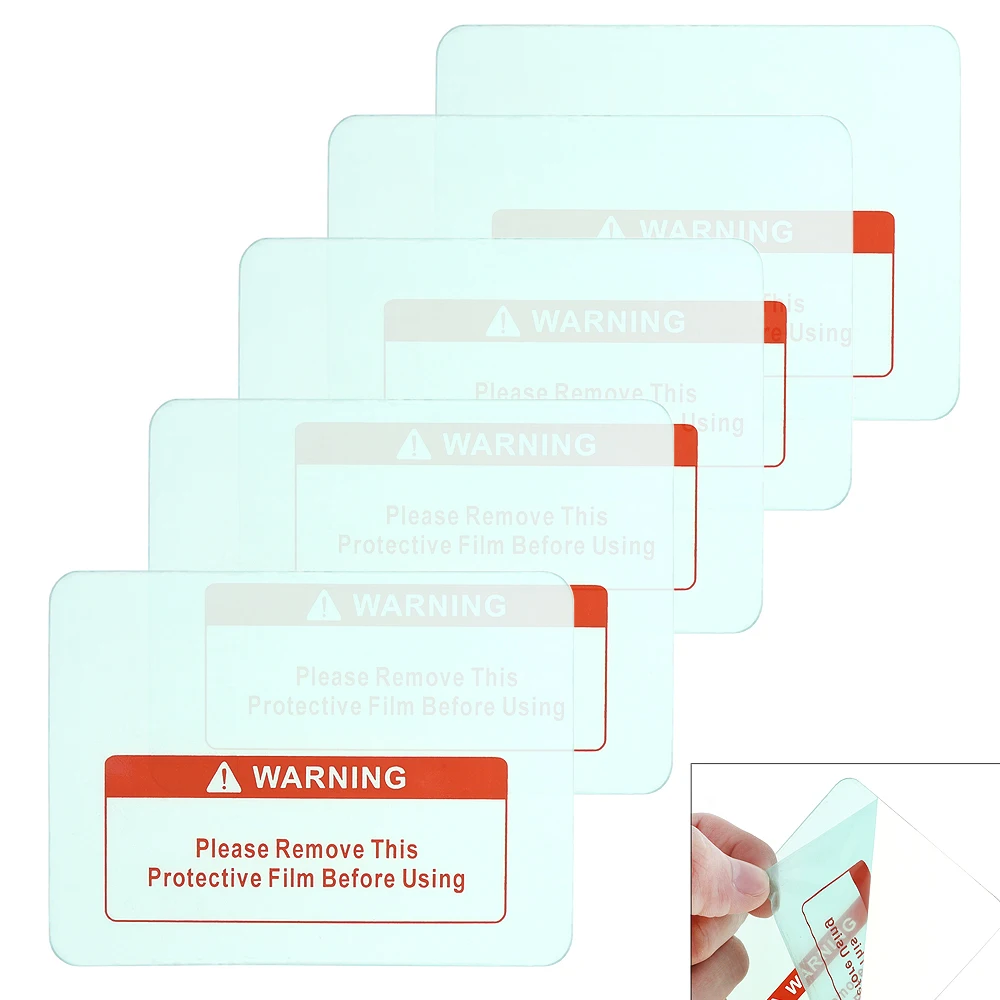 Sale 5pcs Transparent Spare Welding font b Shield b font Cover Lens Protector Plate for Welding