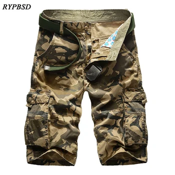 

2019 New Foreign trade Multi-pocket Shorts Big yards loose Mens Cargo shorts summer Fashion Camouflage Shorts