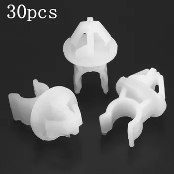 

30pcs ABS Car Hood Bonnet Prop Rod Clip Trim Support Clamp Holder Set For Honda