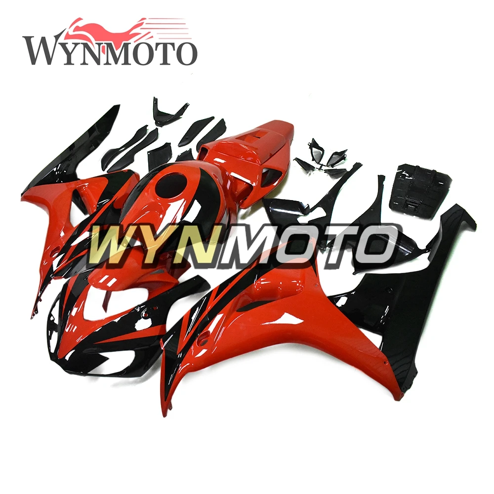 Complete ABS Plastic Injection Motorcycle For Honda CBR1000RR 2006-2007 Sportbike Red Black ABS Fairings Body Work