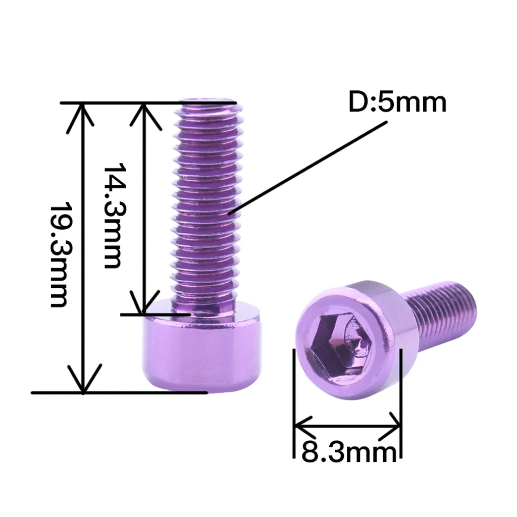 4Pcs Water Bottle Cage Screws Aluminum Alloy Bike Holder Screws Cycling Bicycle Cage Bolts Accessories 