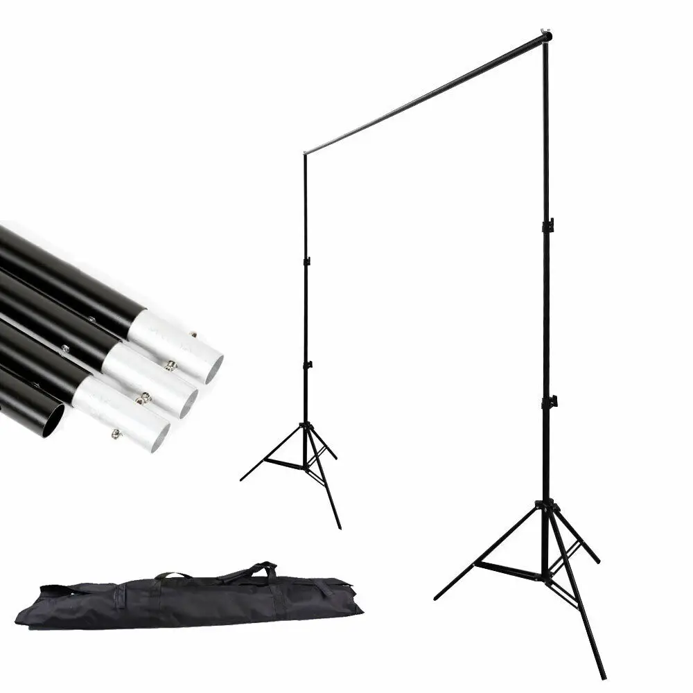  ZUOCHEN 10Ft Photography Background Backdrop Video Studio Crossbar Stand Support Kit New