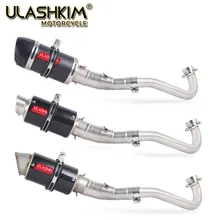 Motorcycle Full System Exhaust Muffler Escape Middle Link Pipe Slip On For yamaha XMAX300 XMAX250 XMAX400