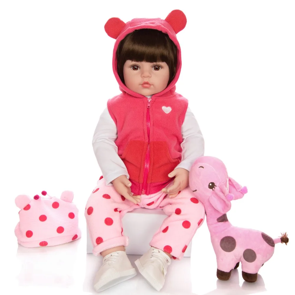 KEIUMI, горячая Распродажа, кукла-Реборн, игрушка из ткани, набивная Реалистичная кукла-младенец с жирафом, подарок на день рождения, Рождество