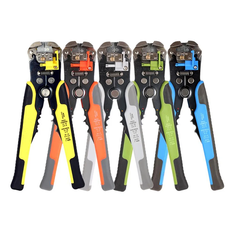 

JX1301 Cable Wire Stripper Cutter Crimper Automatic Multifunctional TAB Terminal Crimping Stripping Plier Tools