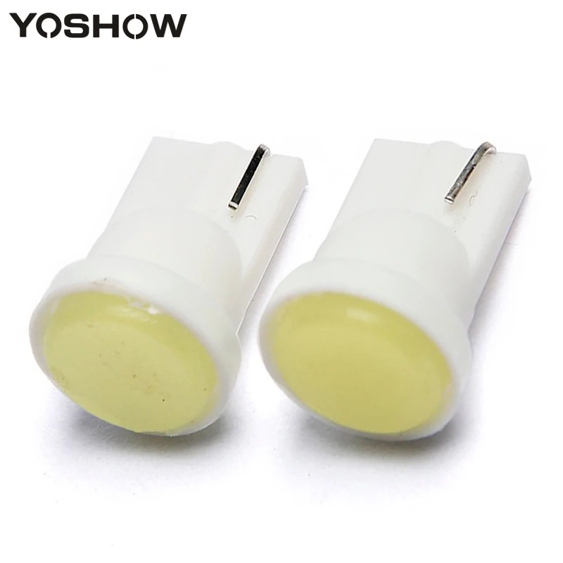 

100pcs LED T10 COB W5W Wedge Car Door Instrument Side Bulb Lamp Car Light 1.5W 1 COB LED Wedge Door Instrument Side Bulb Lamp