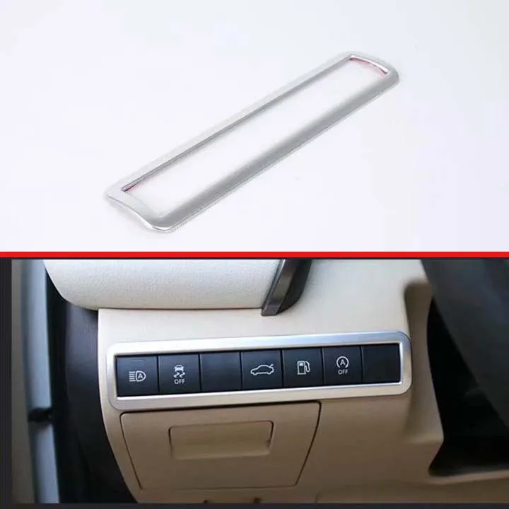 

For Toyota Camry 2018 2019 Car Decoration ABS Chrome Head Light Switch Button Control Panel Cover Trim Bezel