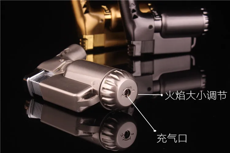 ГОРЯЧИЙ Фонарь, зажигалка, бензиновый пожарный защищенный от ветра пистолет-распылитель, металлическая портативная зажигалка, компактная Бутановая Зажигалка, аксессуары для сигарет
