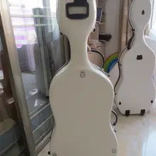 Высокое качество белое стекловолокно футляр для виолончели/сыворотки, плечевые ремни 4/4