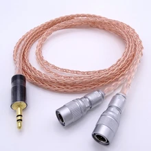 8 ядер 1,8 м обновление наушники гарнитура наушники PCOCC медный кабель сменный провод для Mr колонки эфир Альфа собака