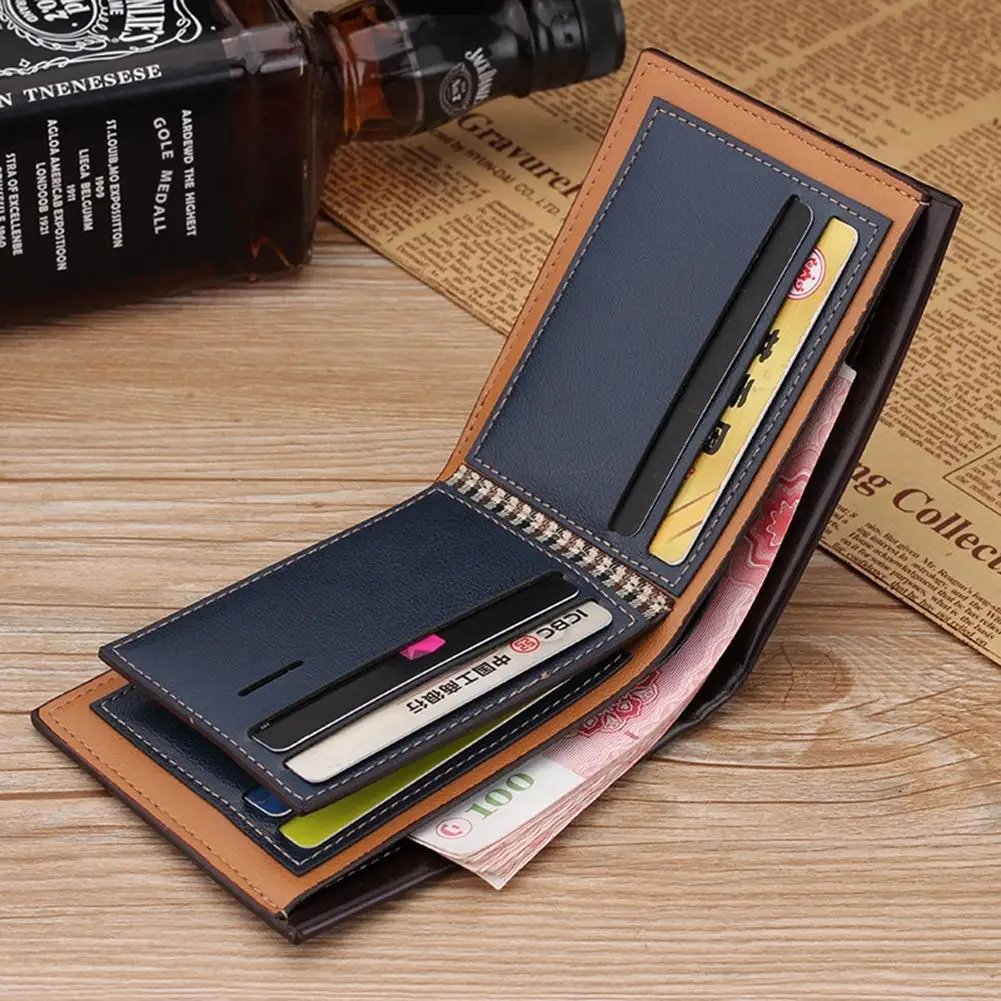 Banabanma Лидер продаж мужской Мягкий Топ Кожаный деловой короткий бумажник мужской 3 слоя сложенный винтажный дизайн высокое качество с картой ZK20