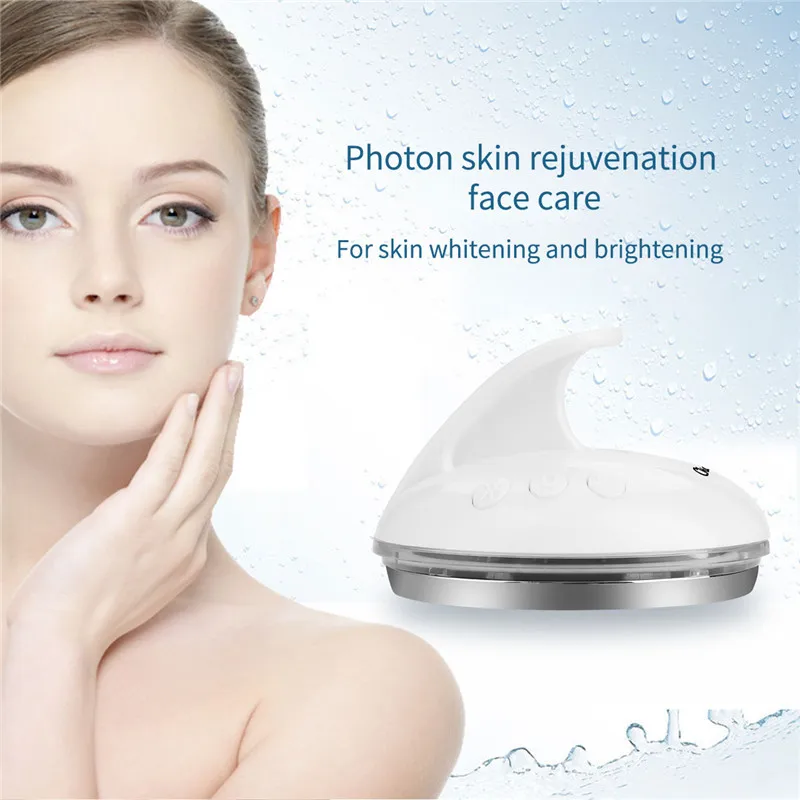 

Warm Function Skin Rejuvenation Face Lifting Whitening Anti Aging Skin Care Tools 3 LED Light Photon Facial Beauty Machine