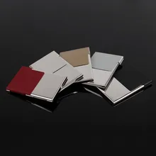 Coneed мужской модный металлический креативный алюминиевый держатель полуоткрытый металлический Футляр Чехол для кредитных визиток кошелек mar27 p30