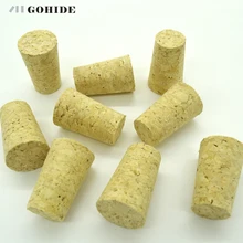 GUH 100 шт./лот пробка для вина пробки натурального дерева пробки бутылки вина пробки уплотнение Plug шапки пива вилки Бар Инструмент конус тип
