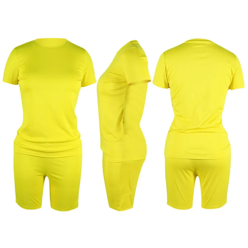 Women two piece set summer o-neck crop top shorts 2 piece set for women two pieces sets tops shorts summer women' suit loungewear sets