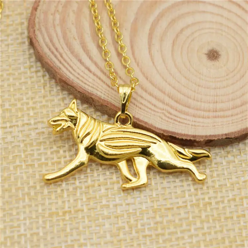 207 46 De Réductionlphzqh Mode Dessin Animé Boho Chic Berger Allemand Chien Pendentif Collier Femmes Ras Du Cou Collier Bijoux De Noël Cadeau