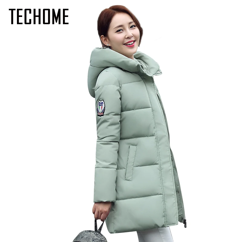 

Wadded Clothing Female 2017 New Women's Winter Jacket Cotton Jacket Slim Parkas Ladies Coats Hooded Women Parkas Coats 3XL